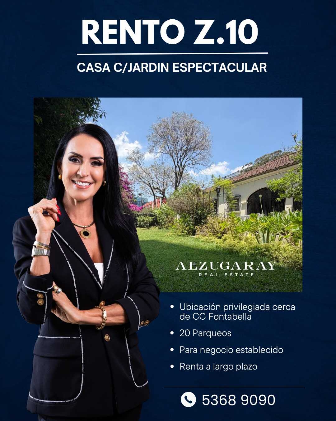 CASA C/ JARDIN ESPECTACULAR Z.10 -550 MTS2 / EXCELENTE UBICACIÓN